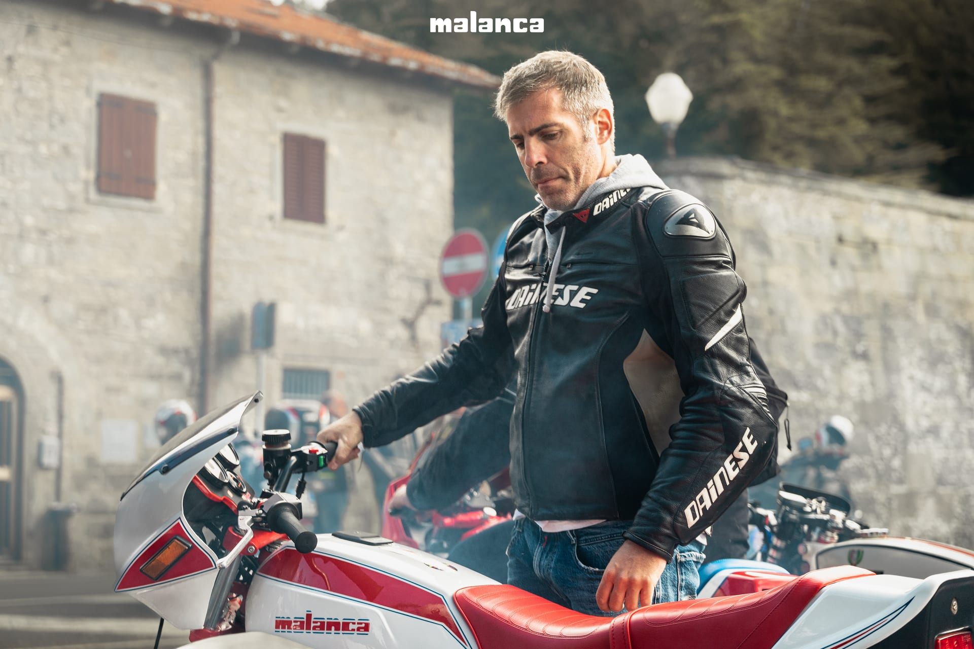 Raduno Moto Malanca — moto schierate