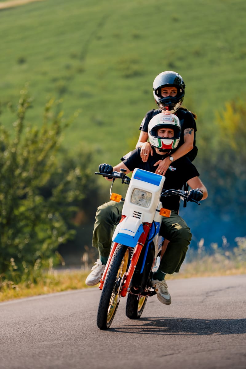 Raduno Moto Malanca — partenza del giro